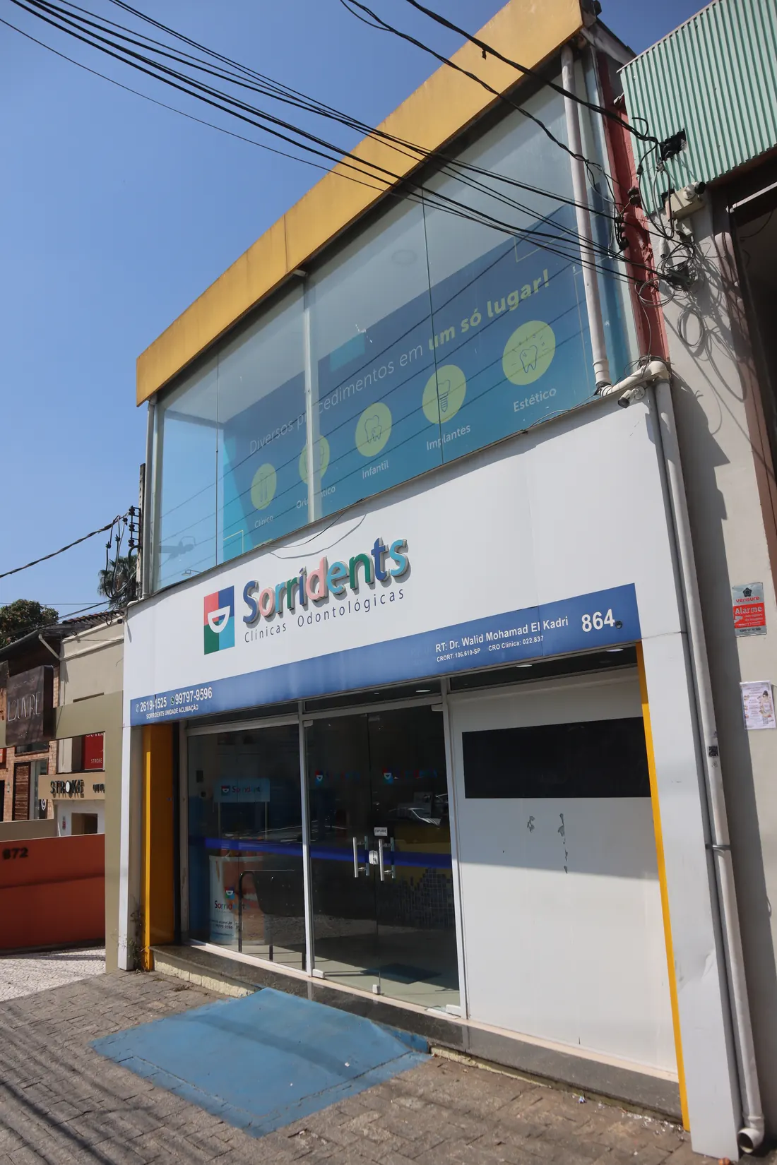 Fachada da Sorridents Aclimação na Av. da Aclimação, 864